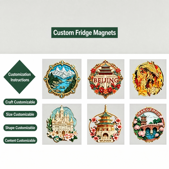 Custom metal refrigerators, city IP-themed souvenirs, custom logo corporate promotional gifts