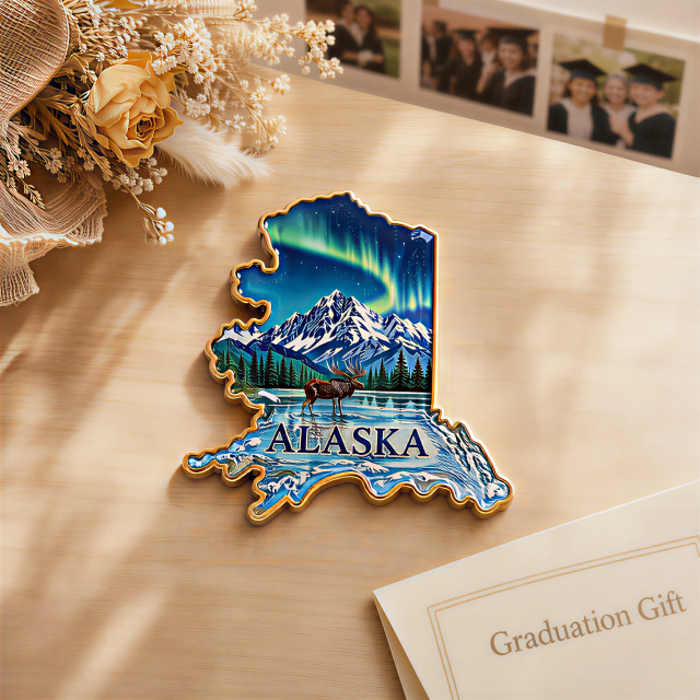 Custom acrylic fridge magnets as graduation gift