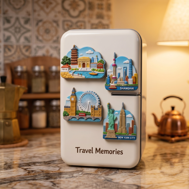 3D Metal Crafts Custom refrigerator magnets