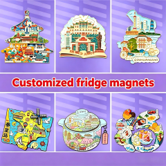 Metal refrigerator magnets - Customized cultural and creative souvenirs for tourist attractions - Customized enterprises - Museum promotional refrigerator magnets - Production of refrigerator magnets