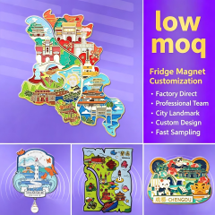 Metal refrigerator magnets - Customized cultural and creative souvenirs for tourist attractions - Customized enterprises - Museum promotional refrigerator magnets - Production of refrigerator magnets