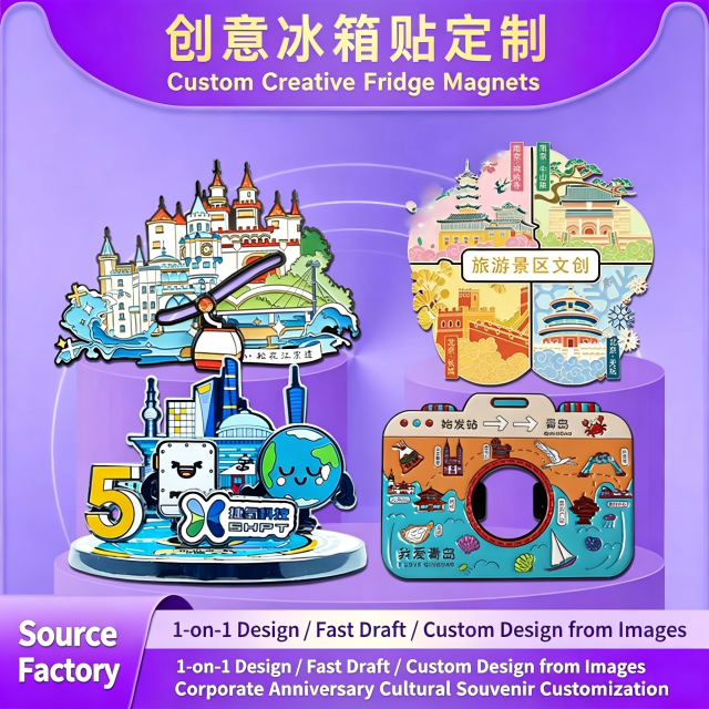 Metal refrigerator magnets - Customized cultural and creative souvenirs for tourist attractions - Customized enterprises - Museum promotional refrigerator magnets - Production of refrigerator magnets