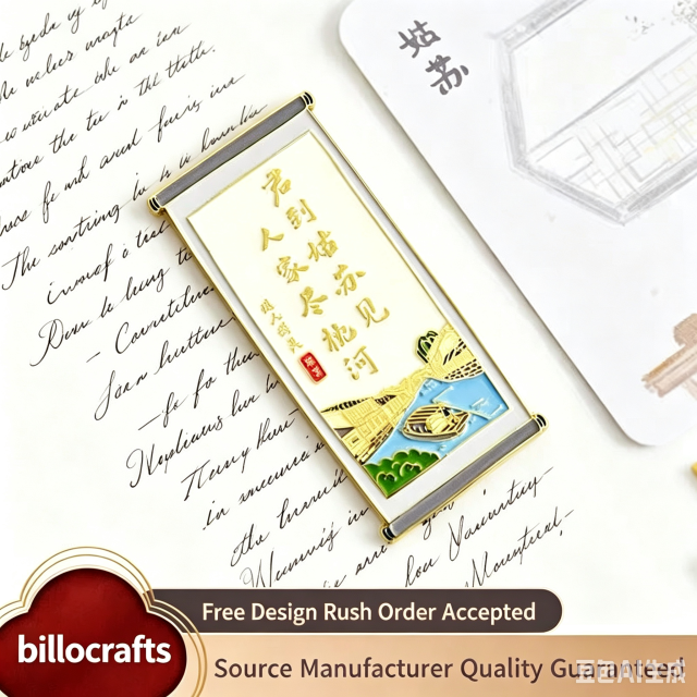 Metal refrigerator custom scenic area museum anodized refrigerator sticker customization urban creative flowing sand refrigerator sticker