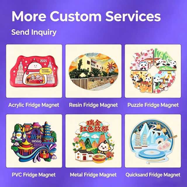 Metal refrigerator magnets - Customized cultural and creative souvenirs for tourist attractions - Customized enterprises - Museum promotional refrigerator magnets - Production of refrigerator magnets