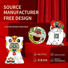 Metal relief flow sand refrigerator magnet custom creative tourism souvenir city building promotional refrigerator magnet customization