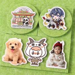 Acrylic refrigerator customized with personalized creative photos and DIY anime logo