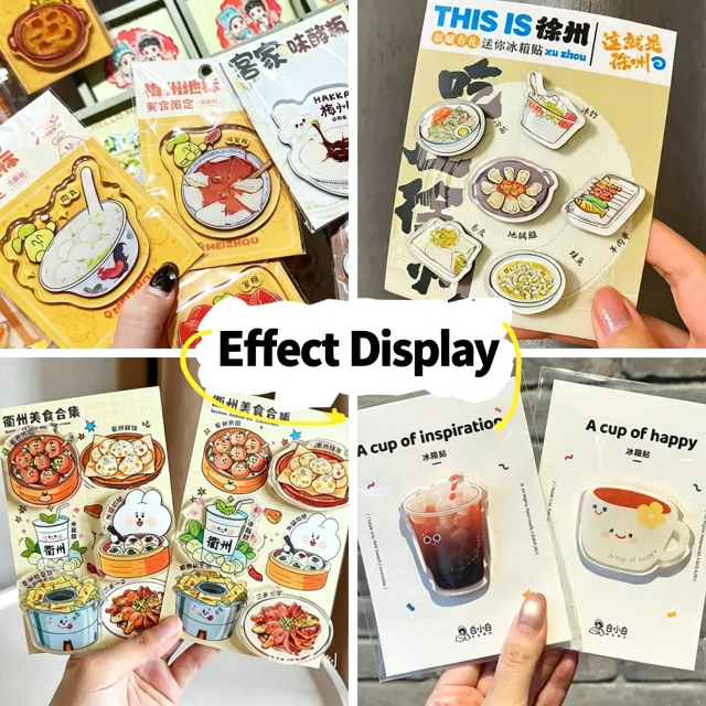 Acrylic city refrigerator magnets - Customized city memories - Tourist attraction cultural and creative souvenirs - DIY gifts