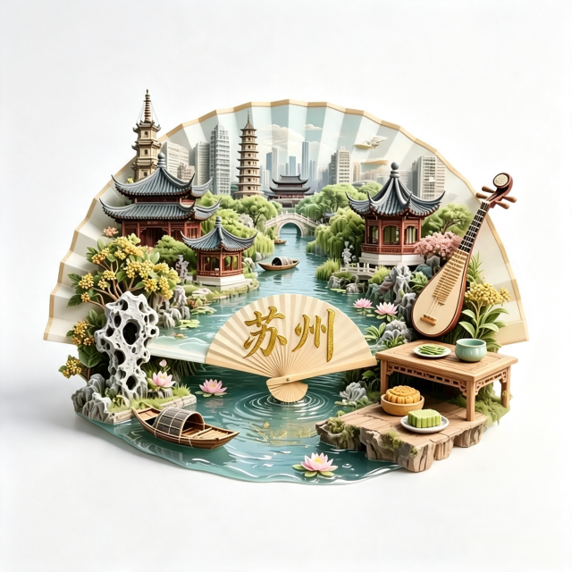 Garden tourism cultural products - scenic spots in various cities - ceramic relief fridge magnets that can be customized