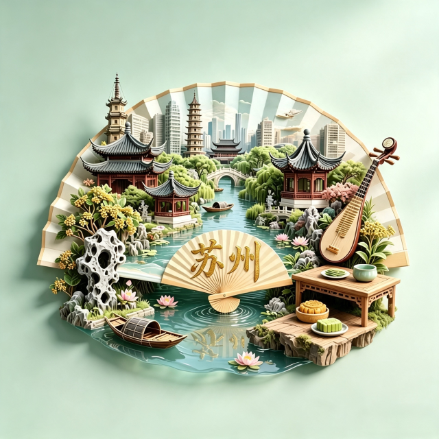 Garden tourism cultural products - scenic spots in various cities - ceramic relief fridge magnets that can be customized