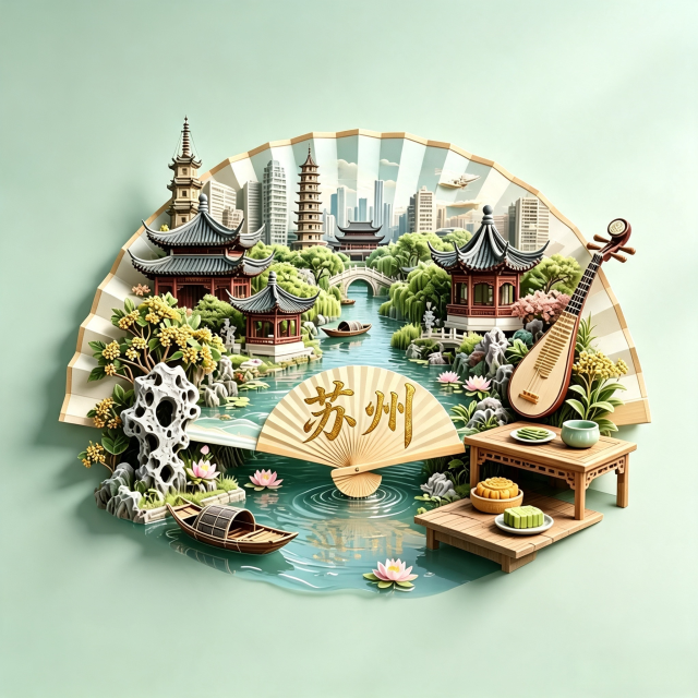 Garden tourism cultural products - scenic spots in various cities - ceramic relief fridge magnets that can be customized