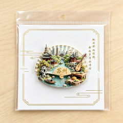 Garden tourism cultural products - scenic spots in various cities - ceramic relief fridge magnets that can be customized