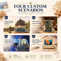 Custom zinc alloy metal fridge magnet, 3D magnetic souvenir for tourist attractions, Christmas logo gift
