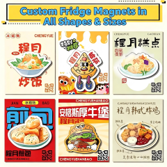 Custom 3D Acrylic Magnetic Decorative Stickers for Restaurants, Souvenirs, and Tourist Attractions