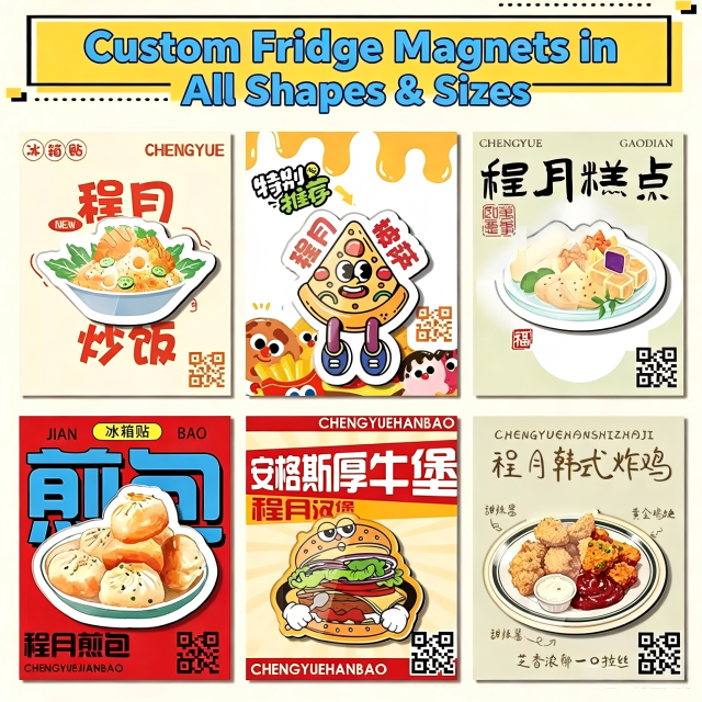Custom 3D Acrylic Magnetic Decorative Stickers for Restaurants, Souvenirs, and Tourist Attractions