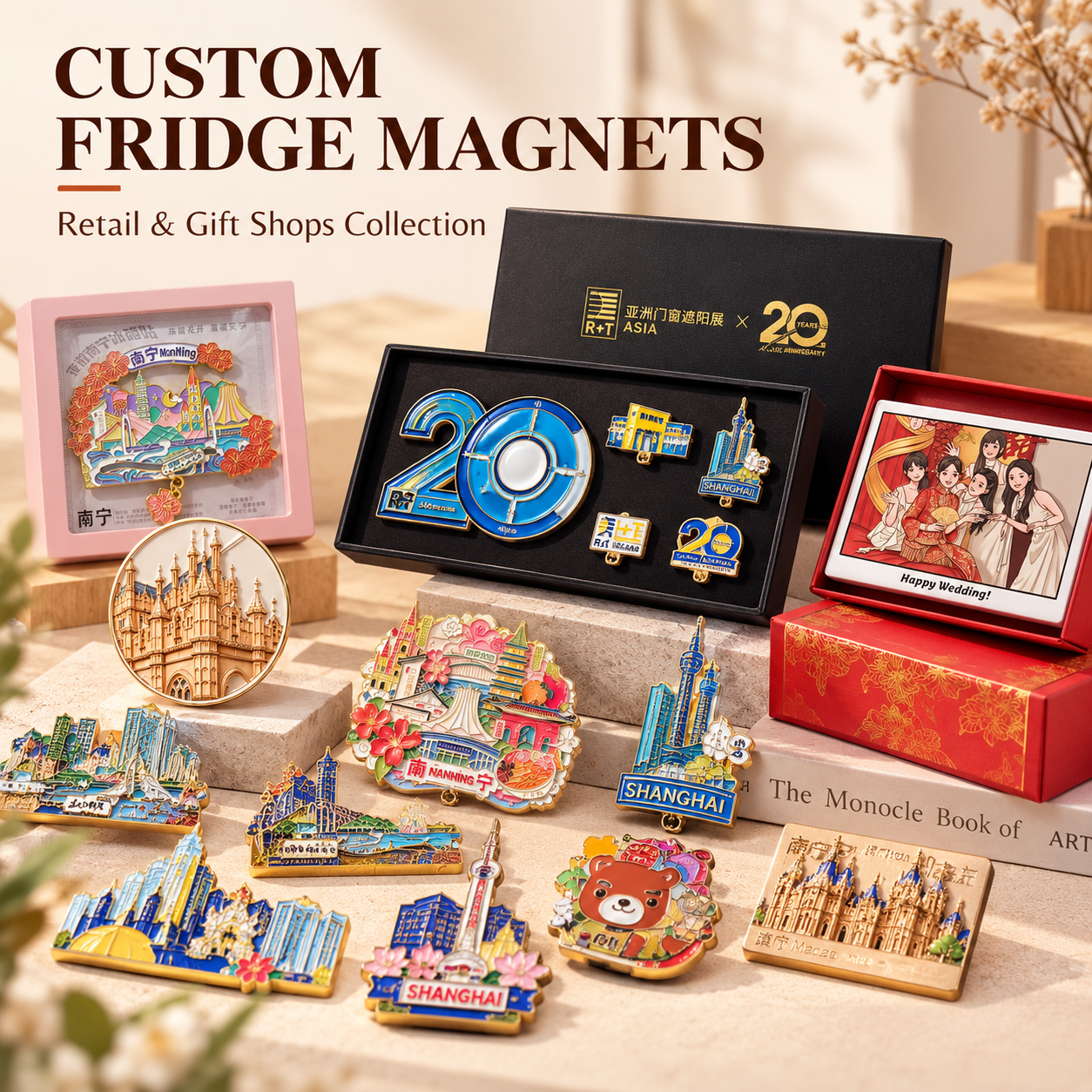Custom Fridge Magnet Collections for Retail & Gift Shops | Wholesale & Private Label