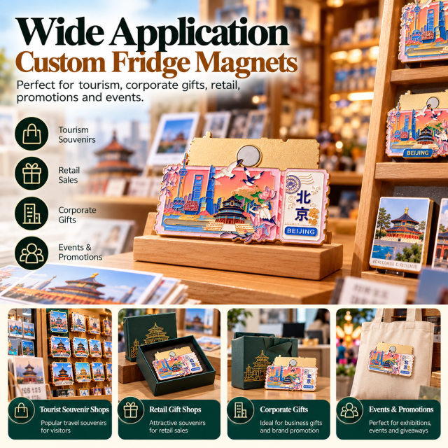 Custom Metal Fridge Magnets | Embossed Logo Magnets Manufacturer
