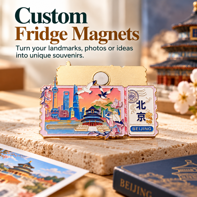 Custom Metal Fridge Magnets | Embossed Logo Magnets Manufacturer