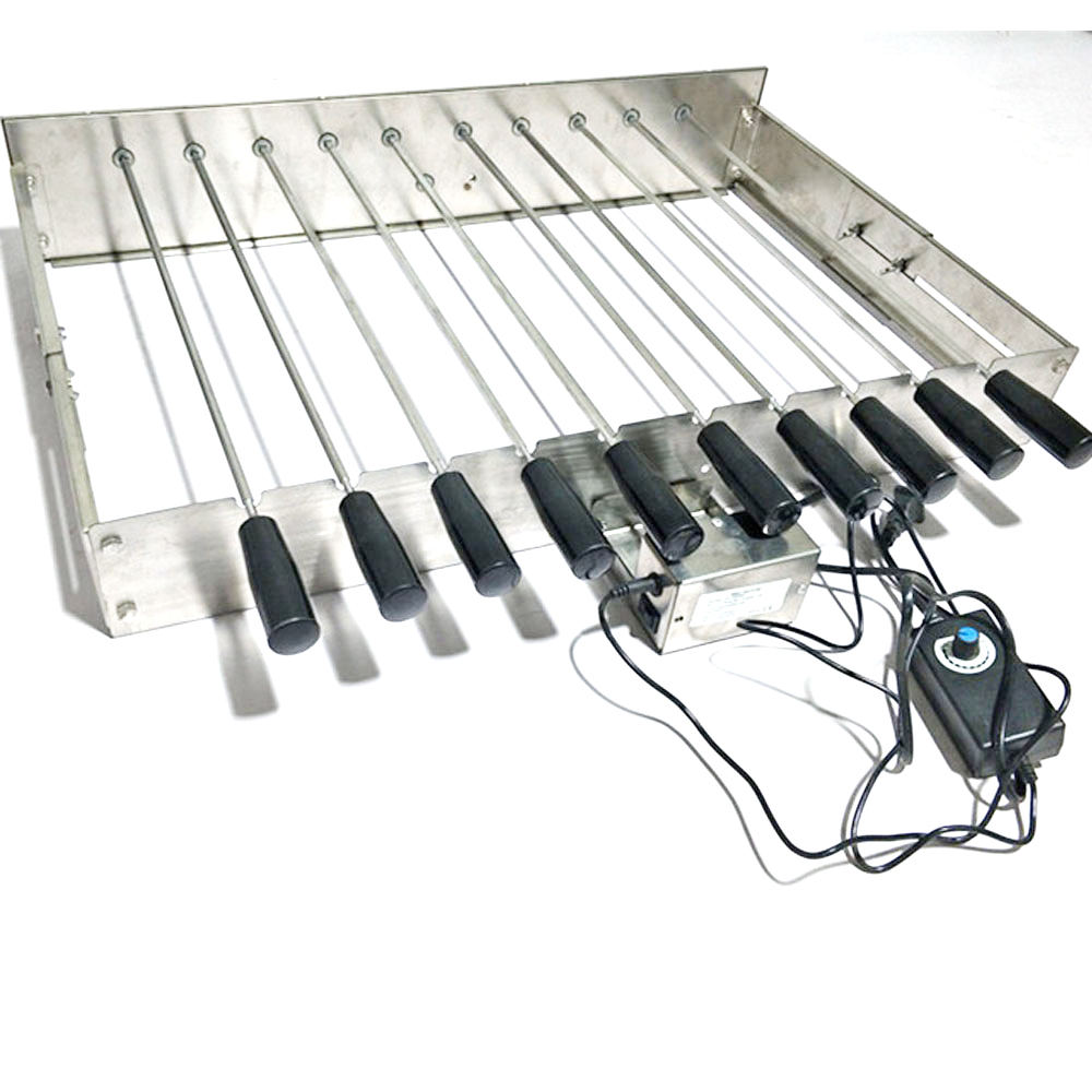 Kebab Skewers with Electric Motor BBQ top Cypriot Grill Top Rotisserie