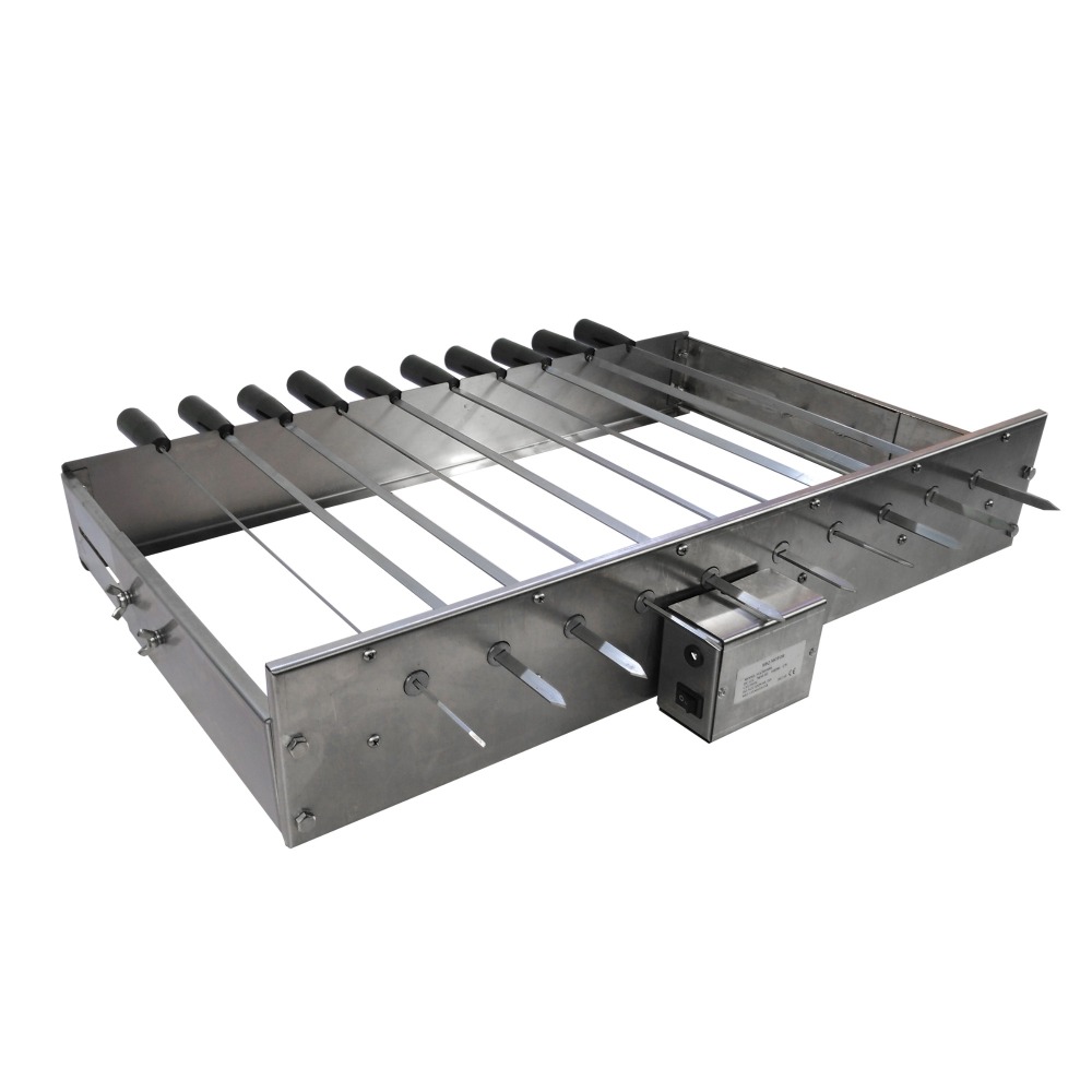 Kebab Skewers with Electric Motor BBQ top Cypriot Grill Top Rotisserie