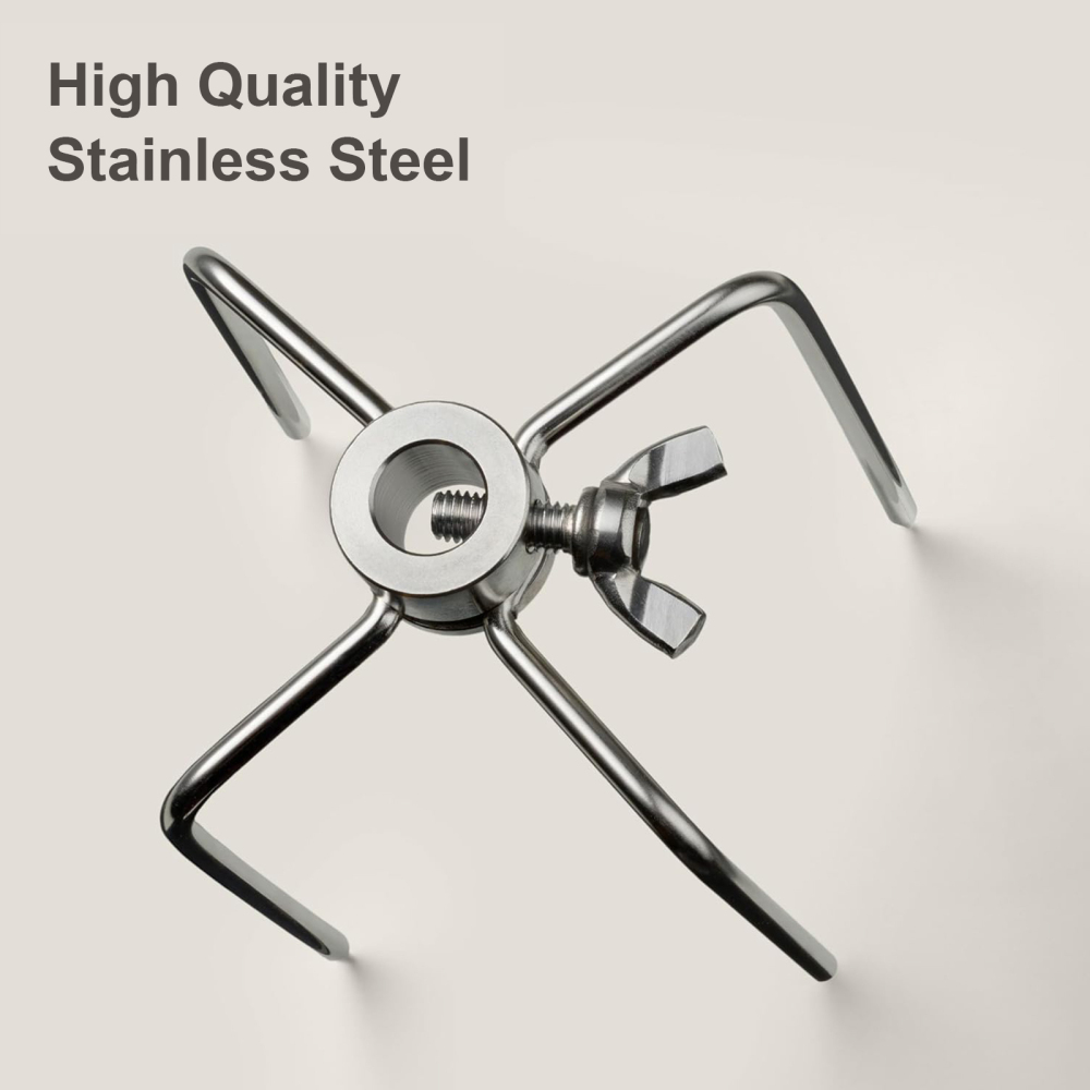 Rotisserie Meat Forks for Most Grills 2pcs Fits 1/2-Inch and 3/8-Inch Hexagon & 3/8-Inch and 5/16-Inch Square Spit Rods