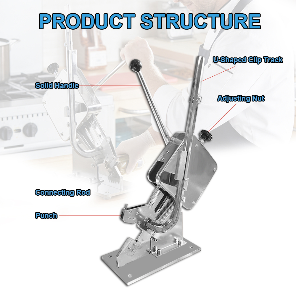 Manual U-shape Single Sausage Clipper Machine tying machine for Plastic bag Fruit Bag