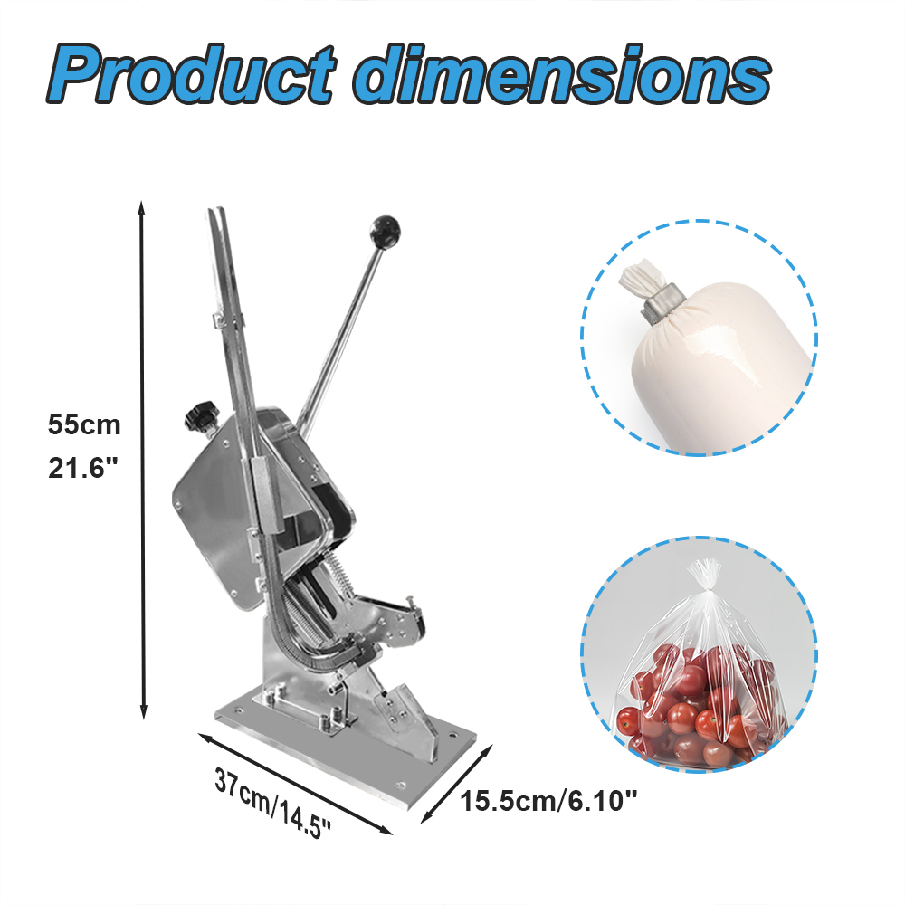 Manual U-shape Single Sausage Clipper Machine tying machine for Plastic bag Fruit Bag