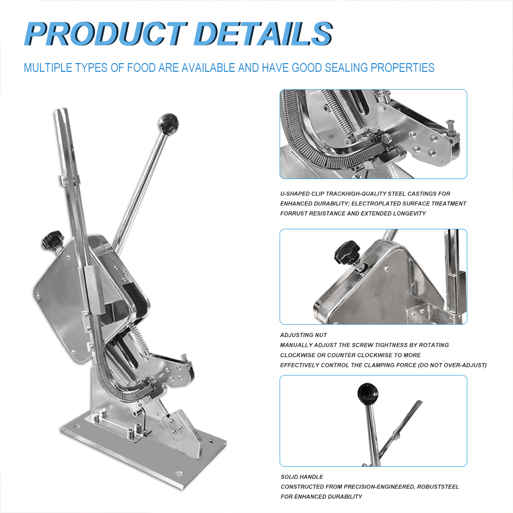 Manual U-shape Single Sausage Clipper Machine tying machine for Plastic bag Fruit Bag