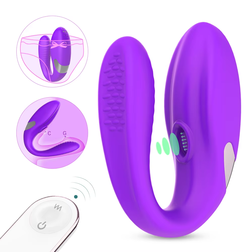 Wireless Remote Control Vibrating Panties with Suction Stimulator for Couples