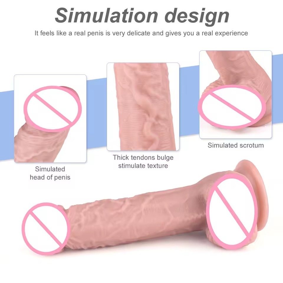 Remote Control Realistic Massager with Vibration & Suction Base
