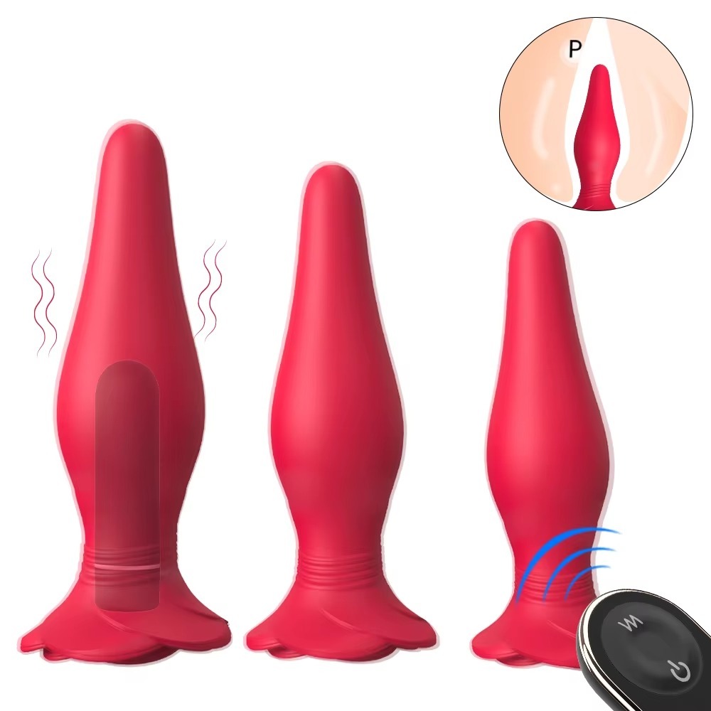 3PCS Rose Shape Training Plug Set for Beginners