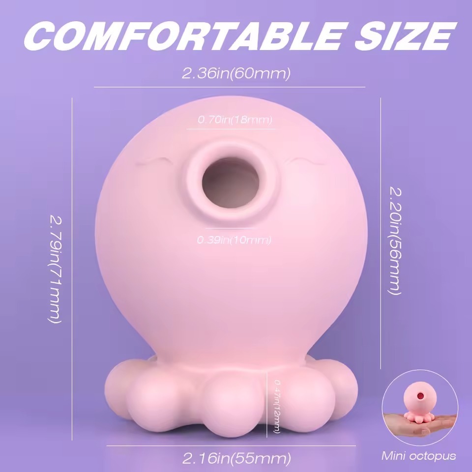 Octopus Shape Suction Massager with Multi Vibration Modes
