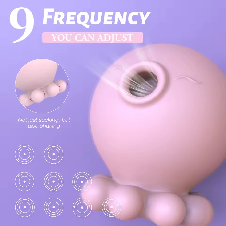 Octopus Shape Suction Massager with Multi Vibration Modes