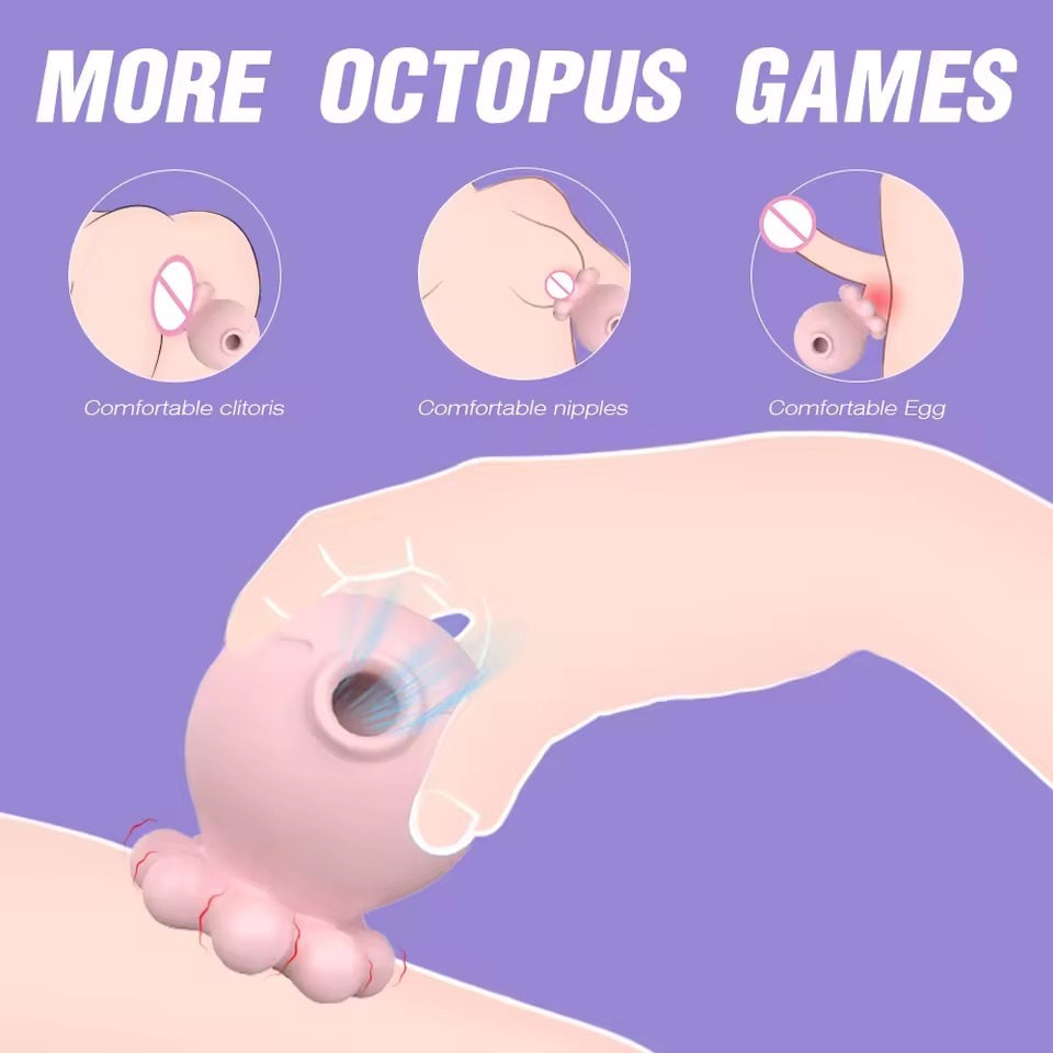 Octopus Shape Suction Massager with Multi Vibration Modes