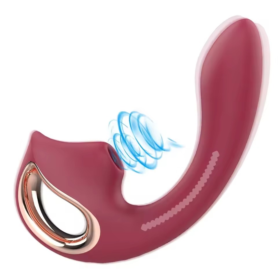 Adjustable Dual Stimulation Massager with Suction