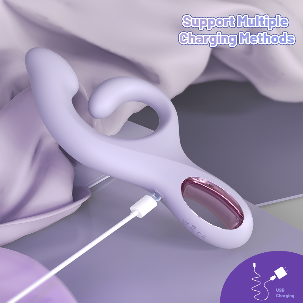 Double Head Rabbit Massager – 9 Modes for G‑Spot & Clitoris