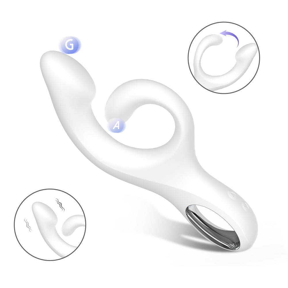Double Head Rabbit Massager – 9 Modes for G‑Spot & Clitoris