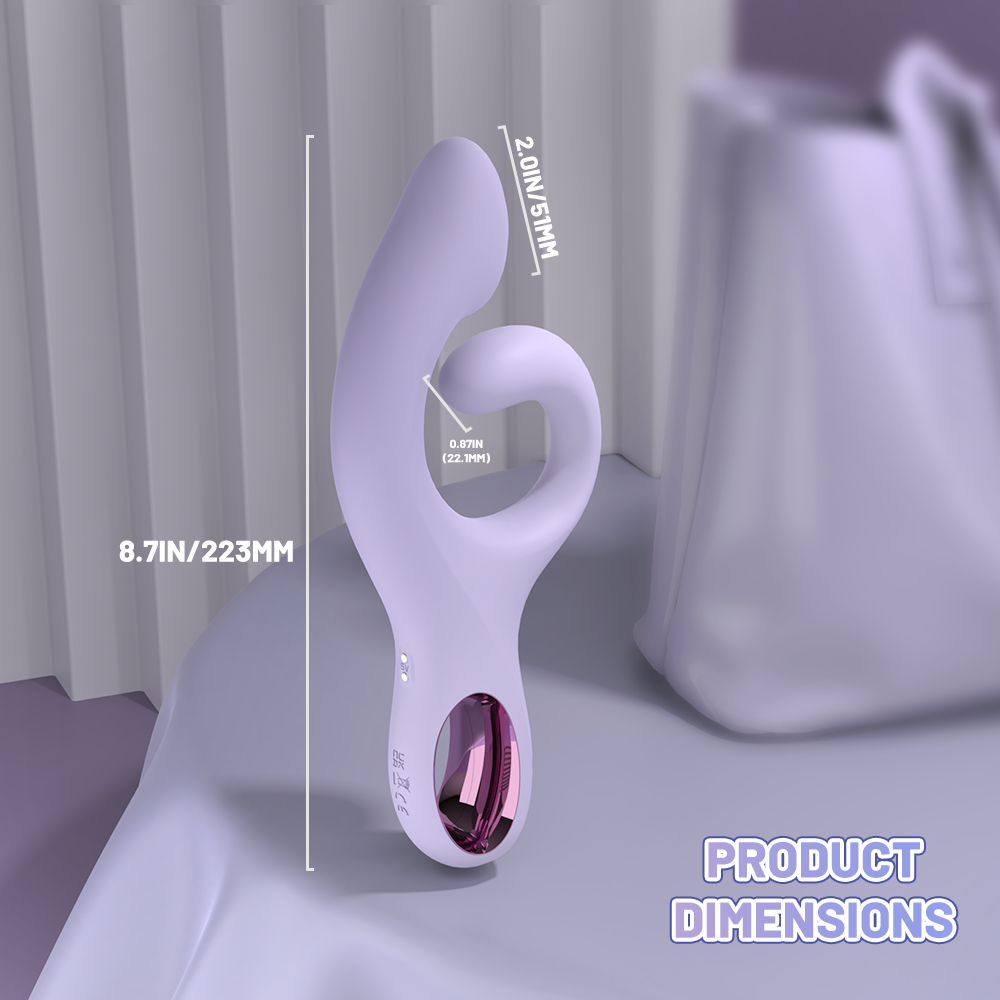 Double Head Rabbit Massager – 9 Modes for G‑Spot & Clitoris