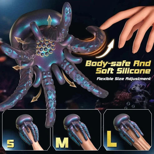 2026 Men's Fun Jellyfish Vibrator👑10 intense vibration, waterproof