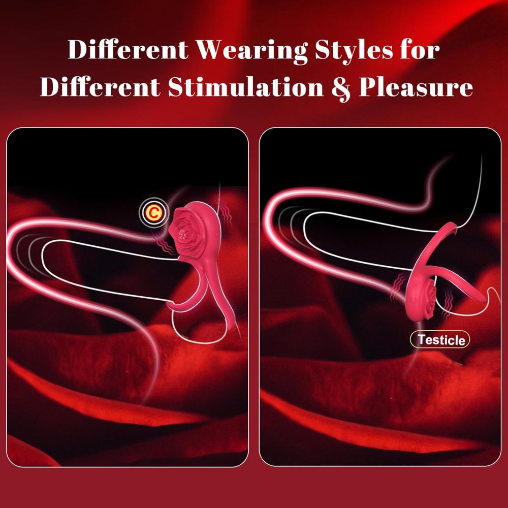 2025 Limited 70% OFF | ROSELINK Suptruck Kiwinet 3 in 1 Dual Ring Rose Vibrator