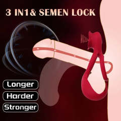 4-in-1 Couple’s Vibrating Ring – 12 Modes, Remote Control, and Waterproof