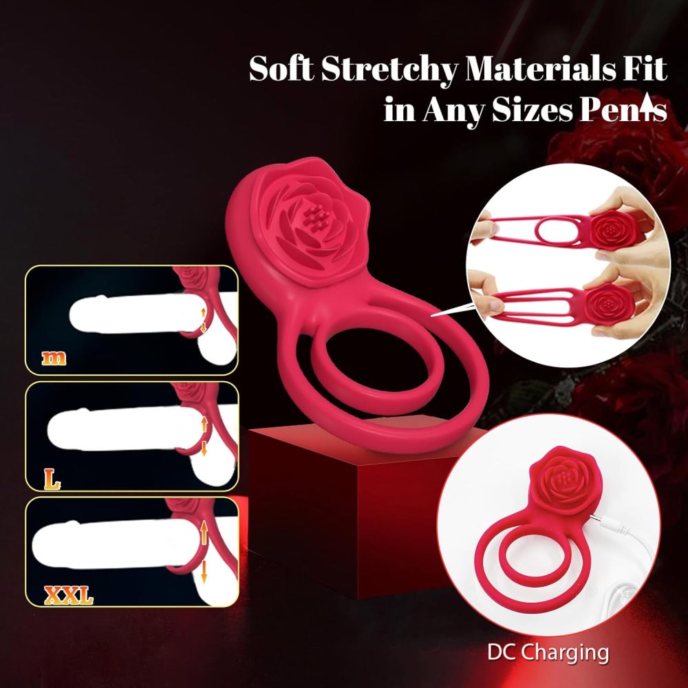 2025 Limited 70% OFF | ROSELINK Suptruck Kiwinet 3 in 1 Dual Ring Rose Vibrator