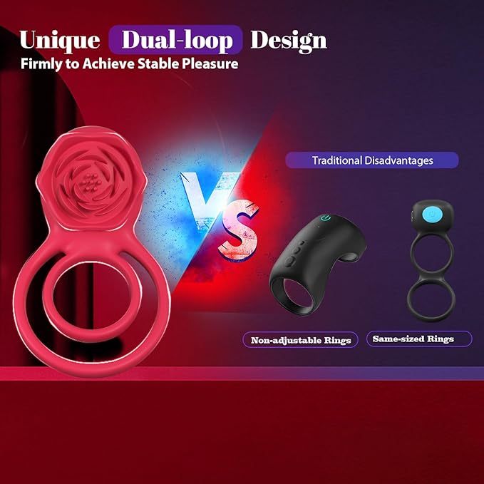 2025 Limited 70% OFF | ROSELINK Suptruck Kiwinet 3 in 1 Dual Ring Rose Vibrator