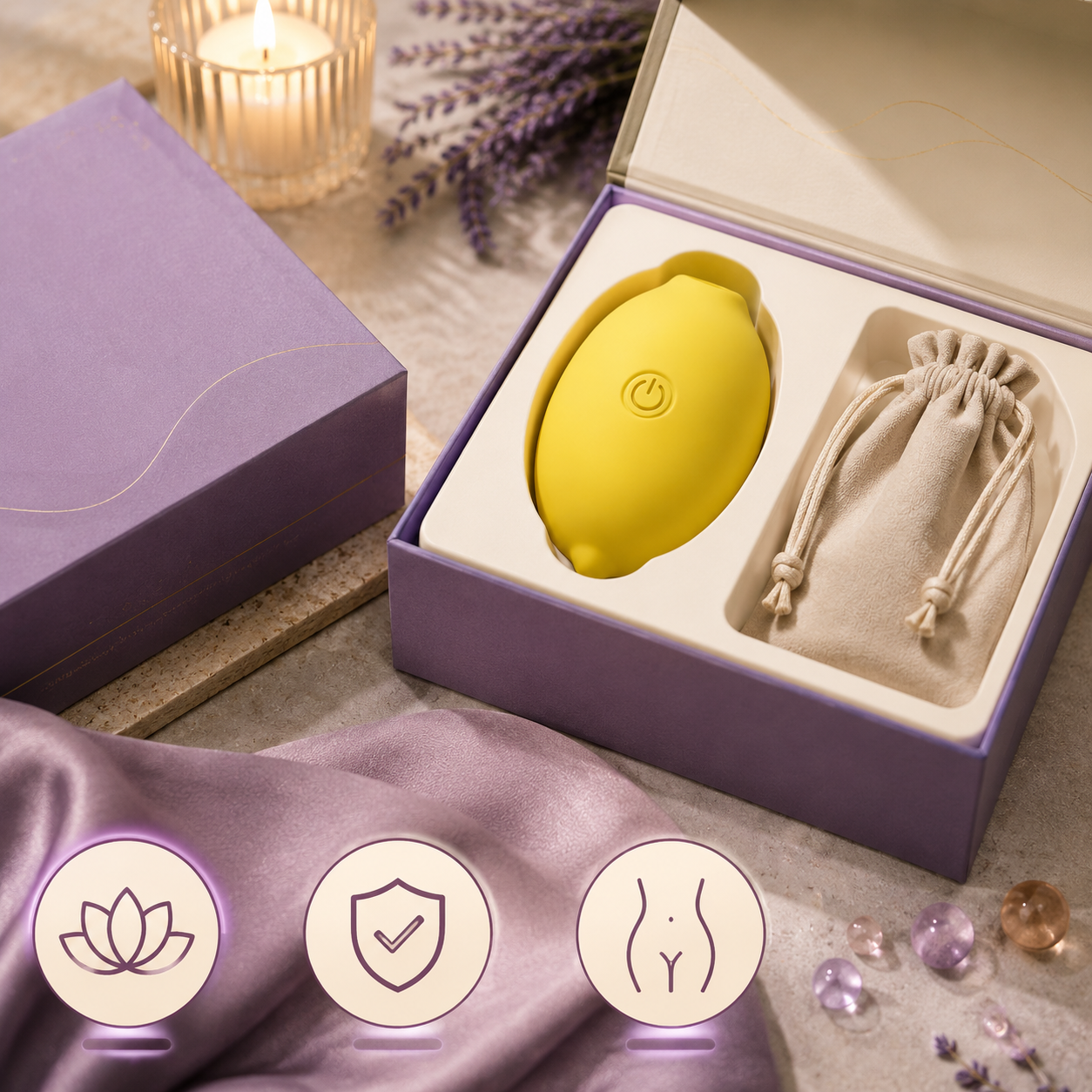 AmoriaLab premium wellness device packaging experience