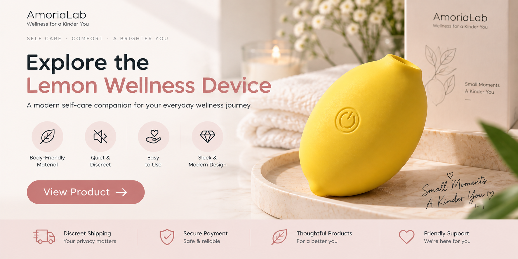 AmoriaLab Lemon Wellness Device product information