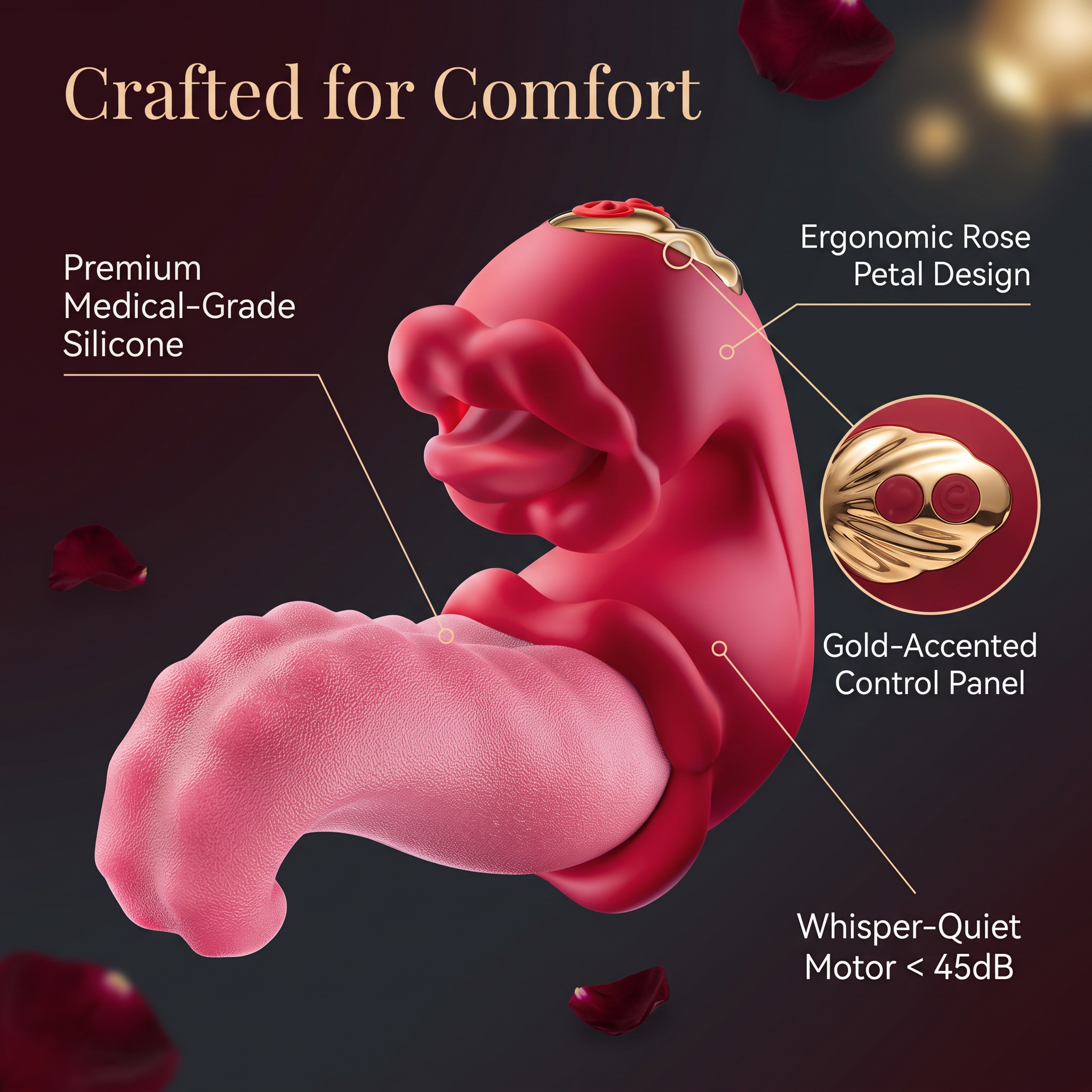 3-in-1 Swinging & Vibrating Personal Massager for Women