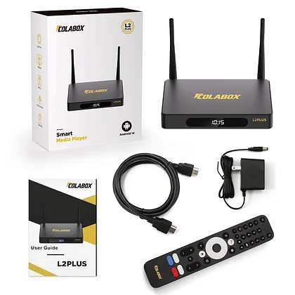 COLABOX L2 Plus 4K Android 14 TV Box – High Performance Streaming Media Player