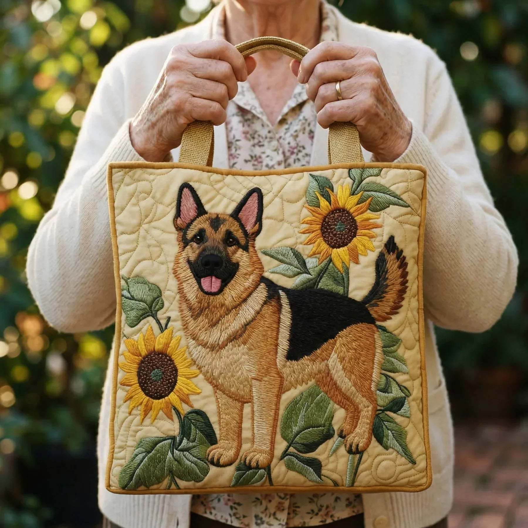 Sack Artisanal - German Dog Floral