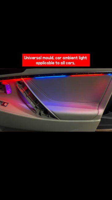 Latest style universal light 18 in 1 Led Car Ambient Lights 213 64 Color RGB Symphony Streamer Bluetooth Rainbow Interior Acrylic Strips Atmosphere Lamp Kit