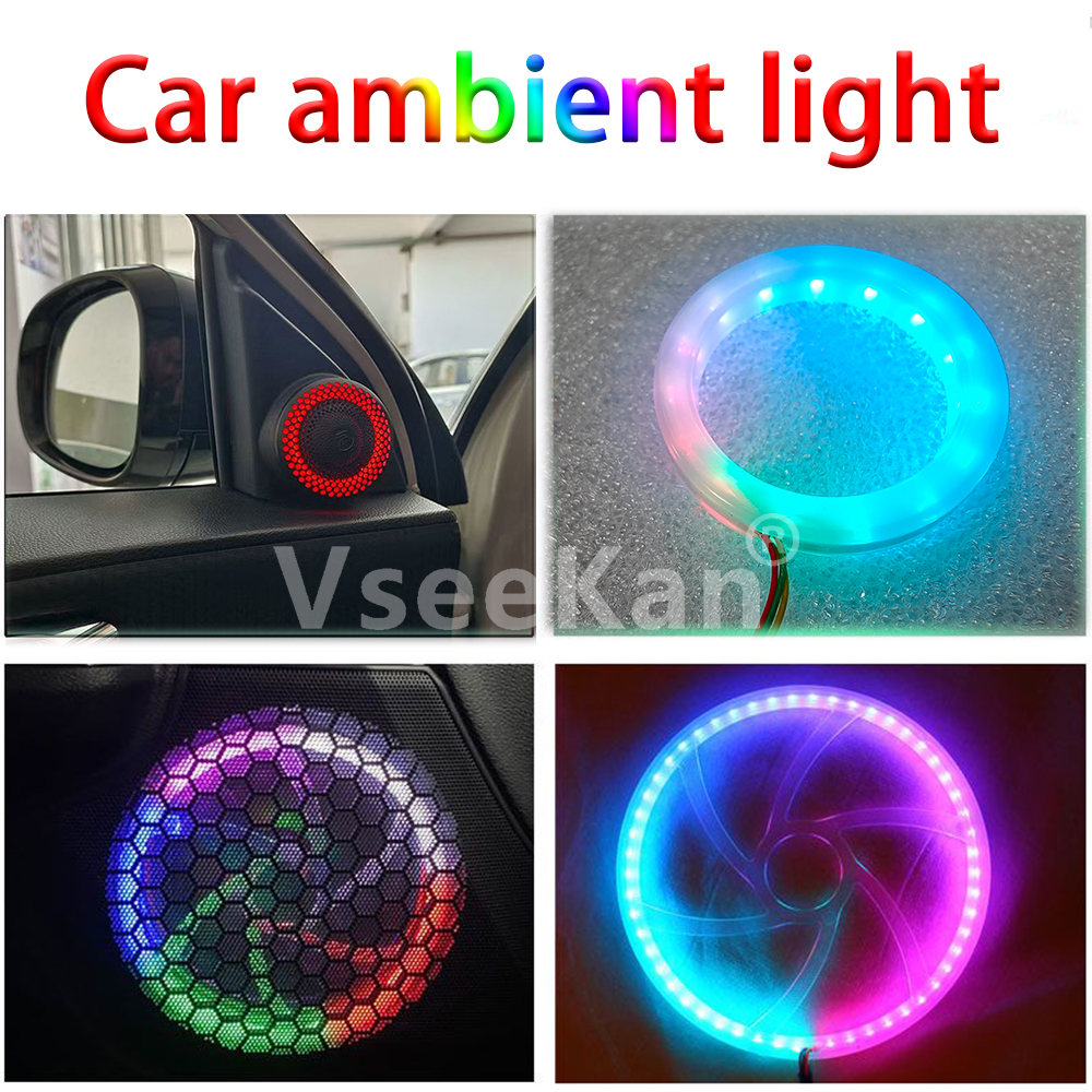 18 in 1 Led Auto Omgevingsverlichting 213 64 Kleur RGB Symfonie Streamer Bluetooth Regenboog Interieur Acryl Strips Sfeer Lamp Kit 18in1 22in1 24in1