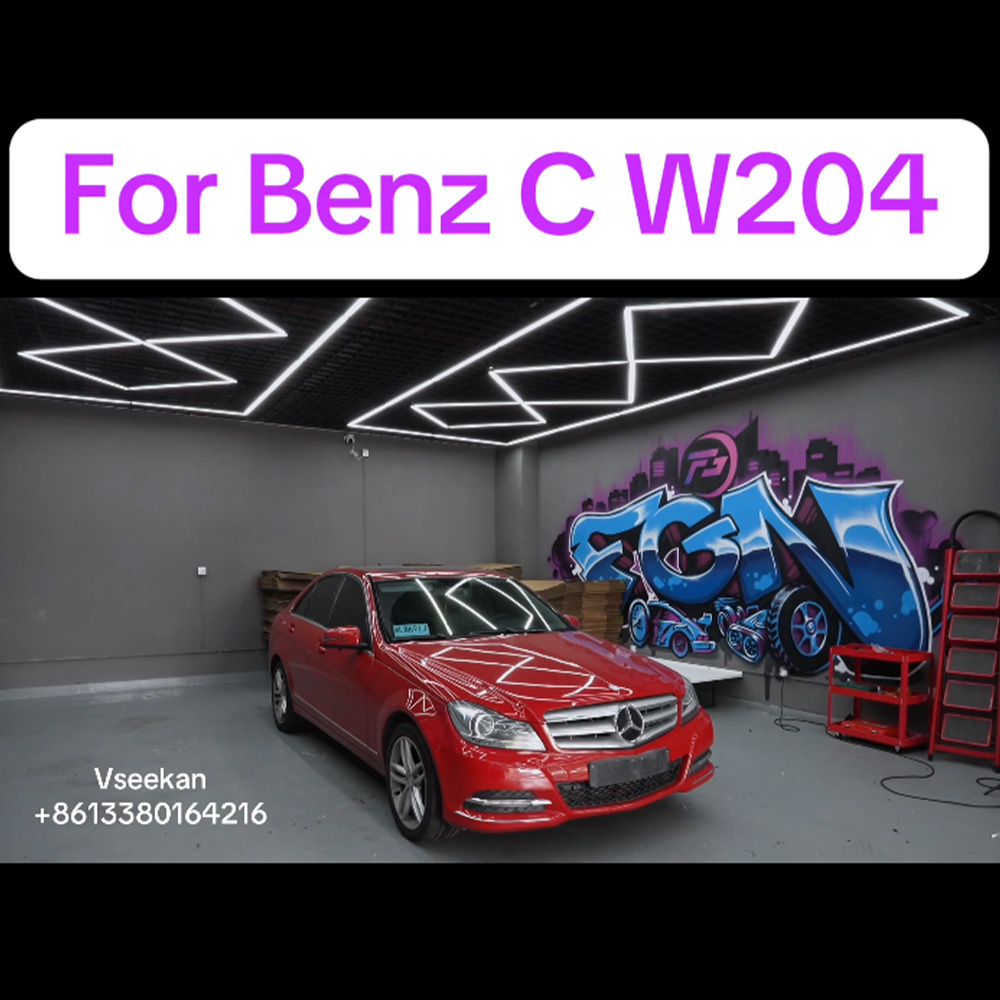 Vseekan Benz W204 Ambient Lighting Kit for Mercedes-Benz C-Class W204 64 Color APP Control RGB Dynamic LED Interior Light for AMG